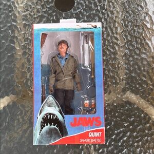 NECA Jaws Quint Shark Battle 8” Figure New In Box
